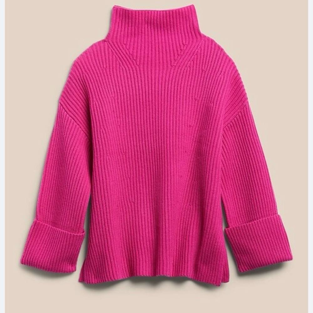 BR merino cashmere chunky sweater